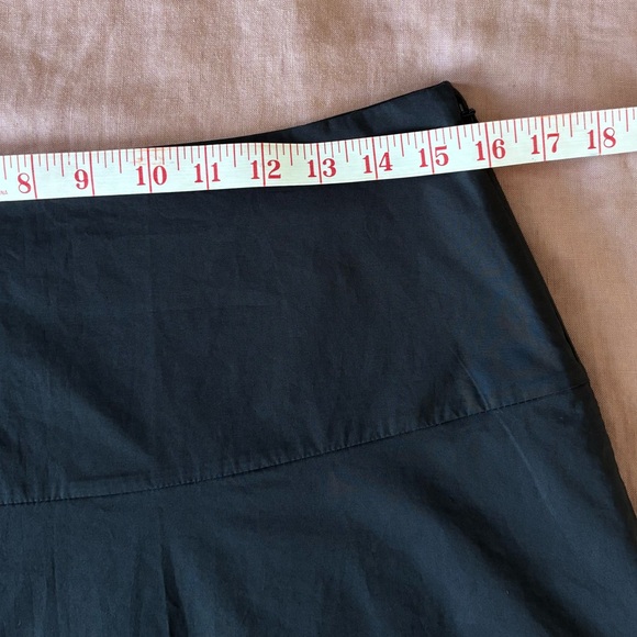 Babaton Black High Waist Cotton Skirt - Picture 9 of 10